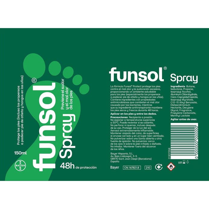 Funsol Spray Antitranspirante 48H 200 ml