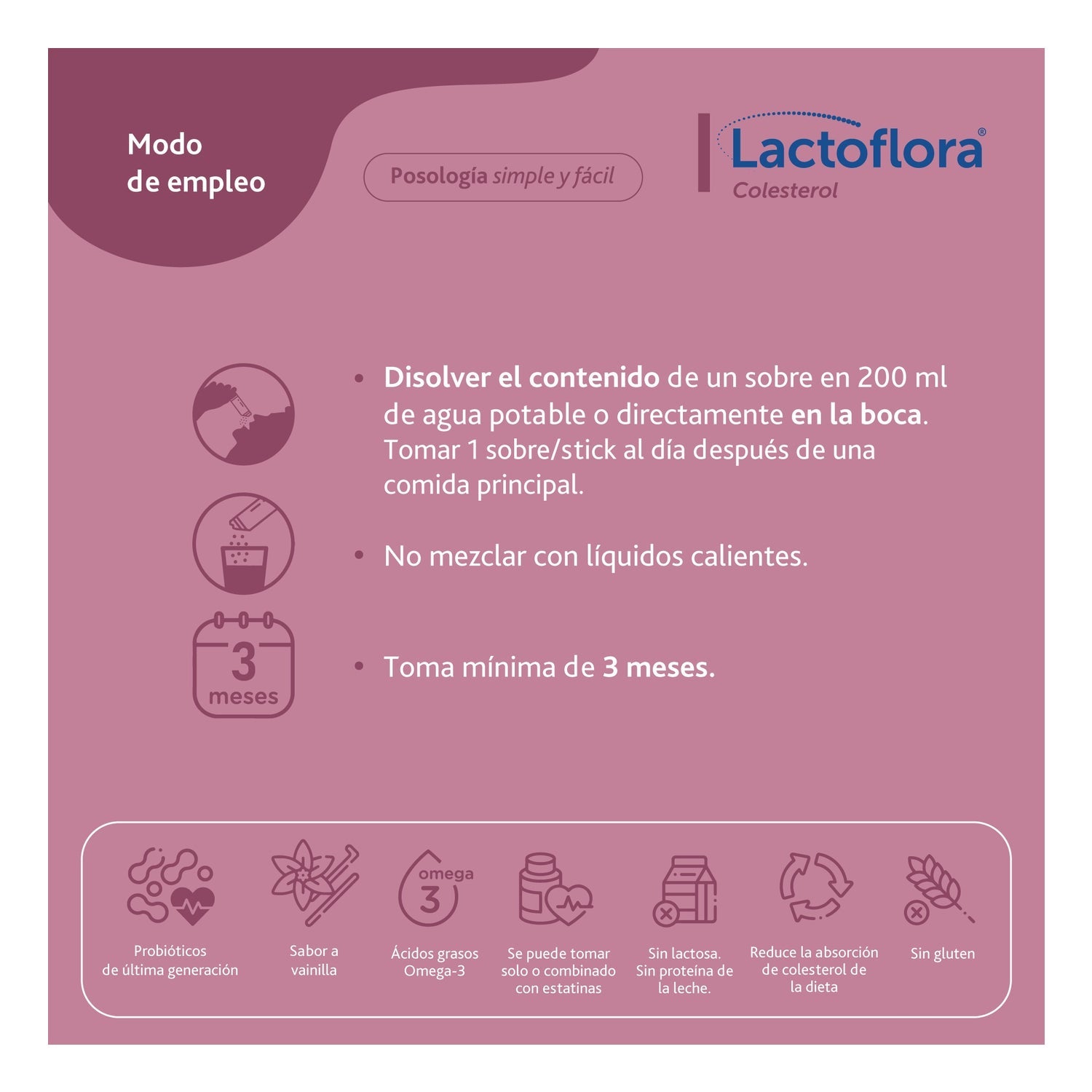 Lactoflora Colesterol Sabor Vainilla 30 sobres