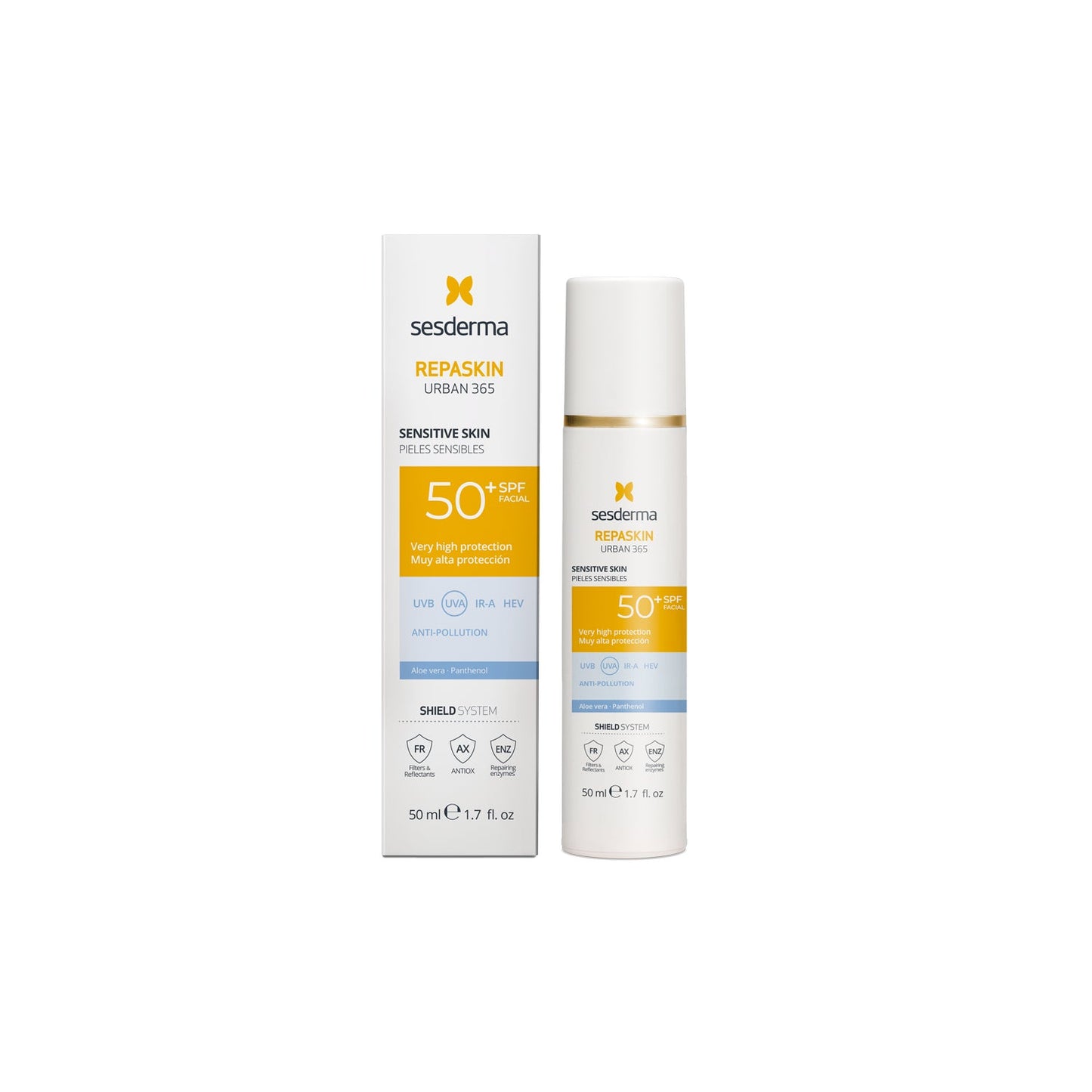 Sesderma Repaskin Urban 365 Pieles Sensibles SPF50+ 50ml