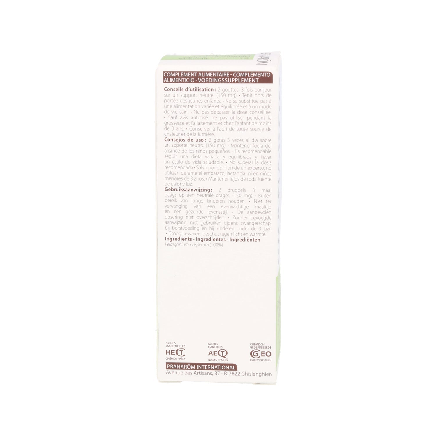 Pranarôm Aceite Esencial de Geranio de Egipto 10ml