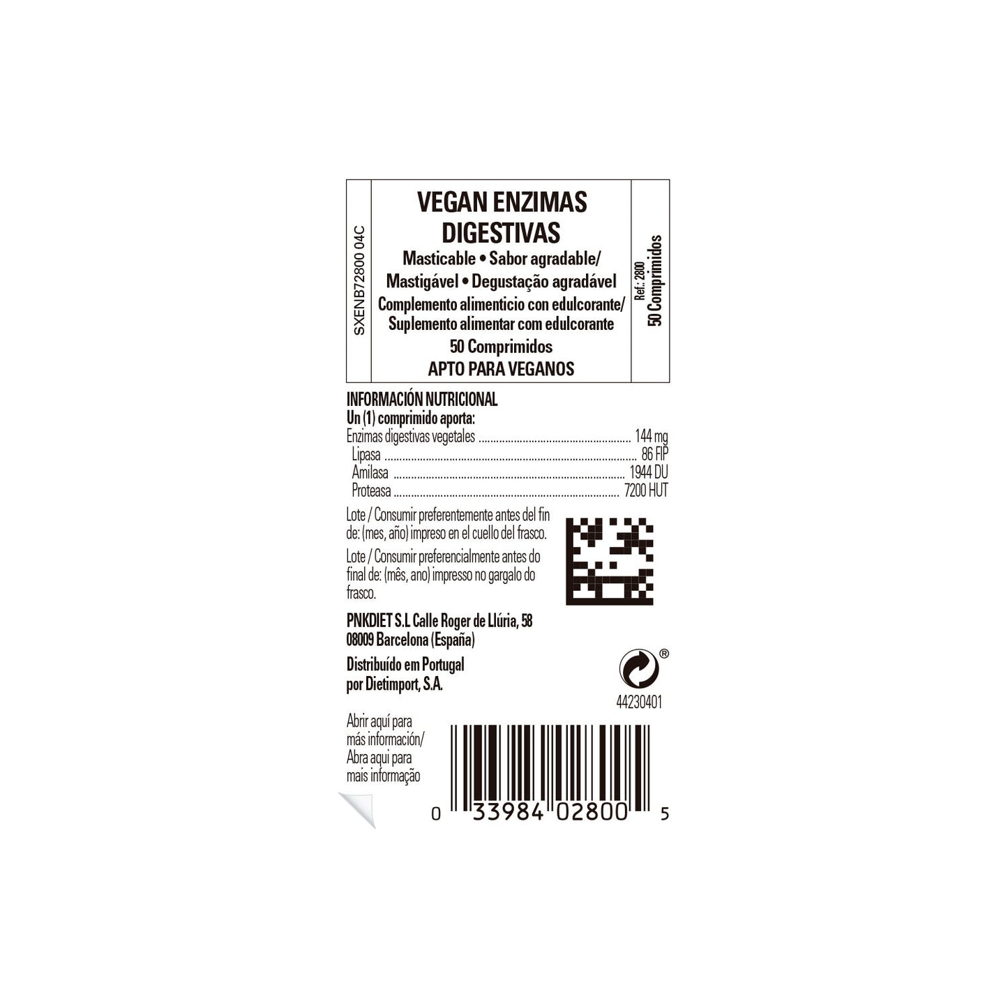 Solgar Vegan Enzimas Digestivas 50comp