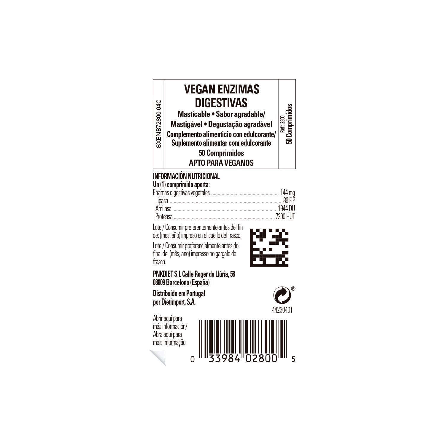 Solgar Vegan Enzimas Digestivas 50comp