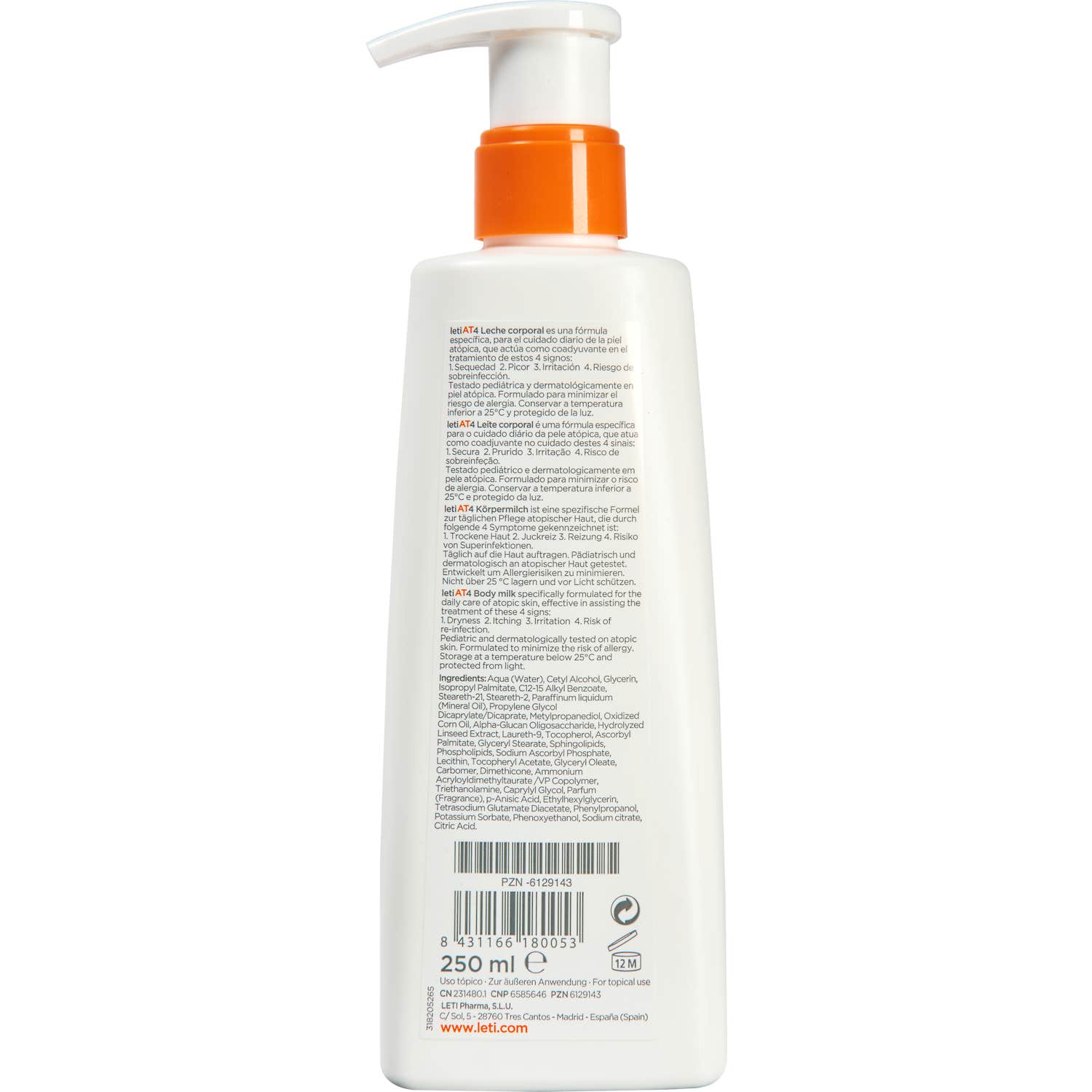 LetiAT4 Leche Corporal 250ml
