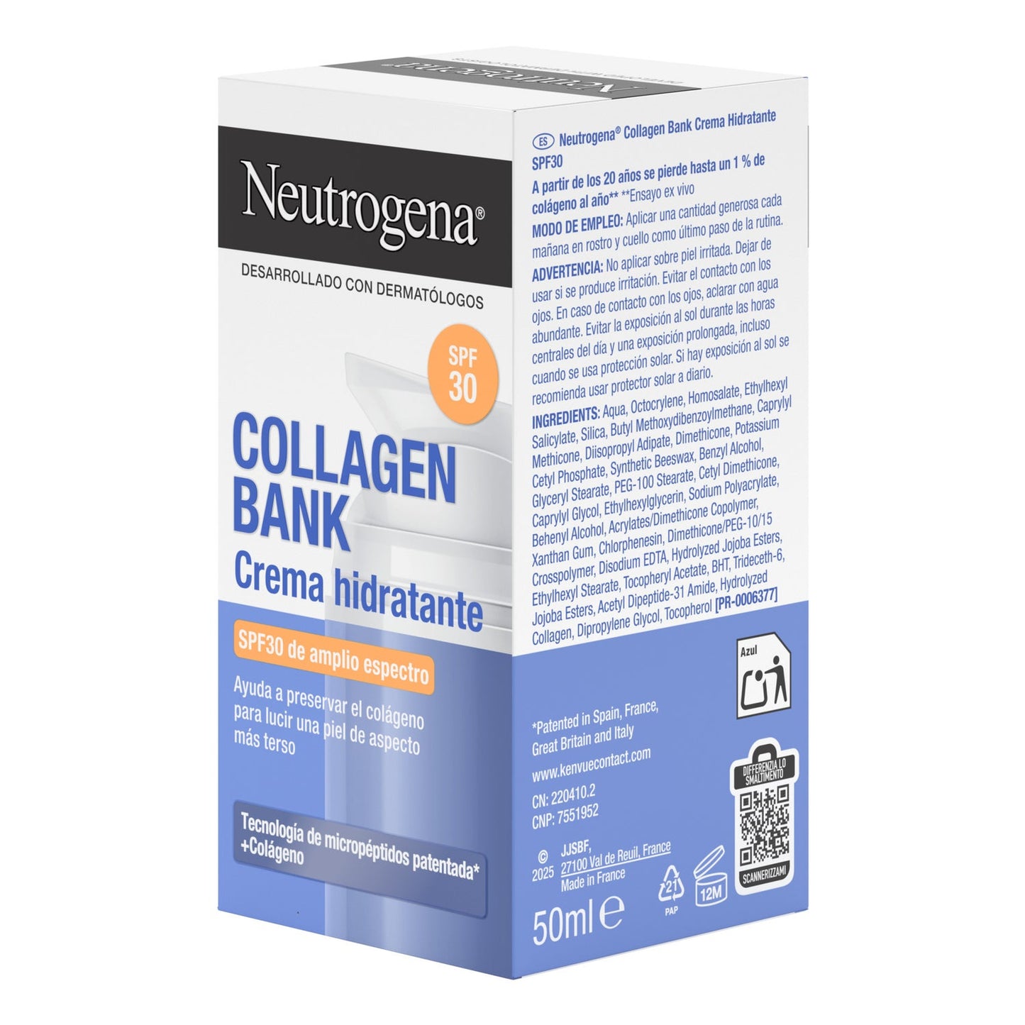 Neutrogena Collagen Bank Crema Hidratante SPF30 50ml