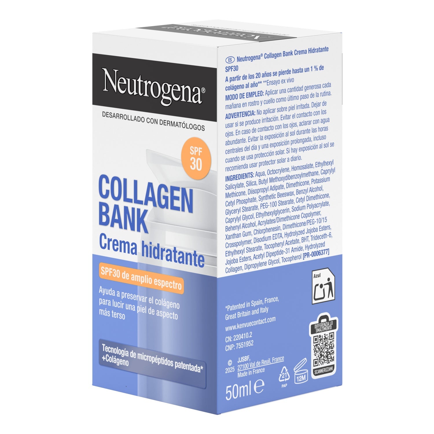 Neutrogena Collagen Bank Crema Hidratante SPF30 50ml