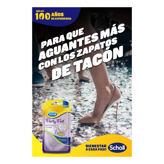Scholl Party Feet Gel Activ Almohadillas Plantares 1par