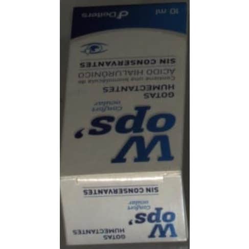 Wops Gotas Humectantes Sin Conservantes 10ml