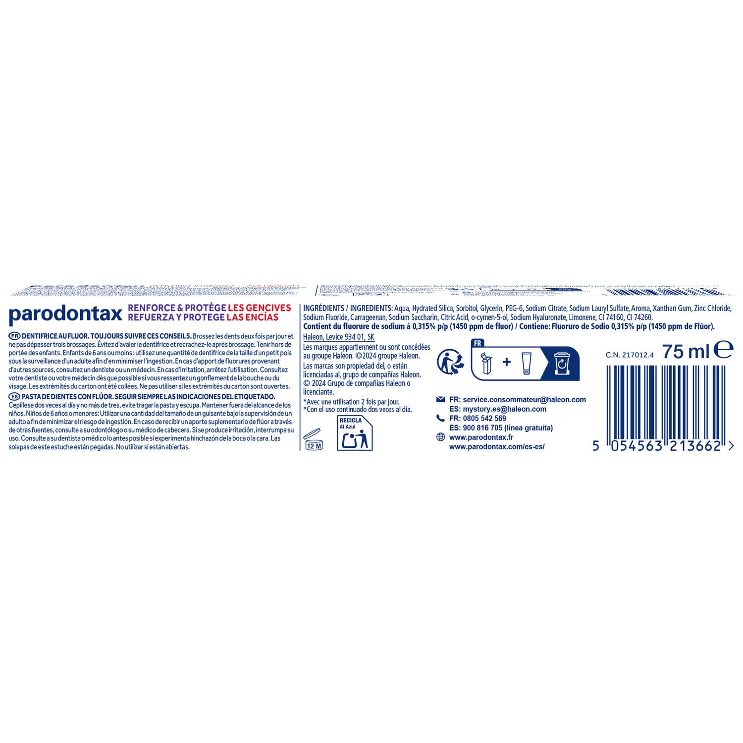 Parodontax Refuerza y Protege las Encías 75ml