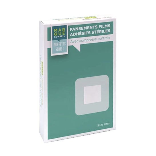 Marque Conseil Apósito Transparente 10x10 cm 5 uds