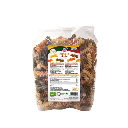 La Finestra Sul Cielo Fusilli Espirales Tricolor Bio 500 g