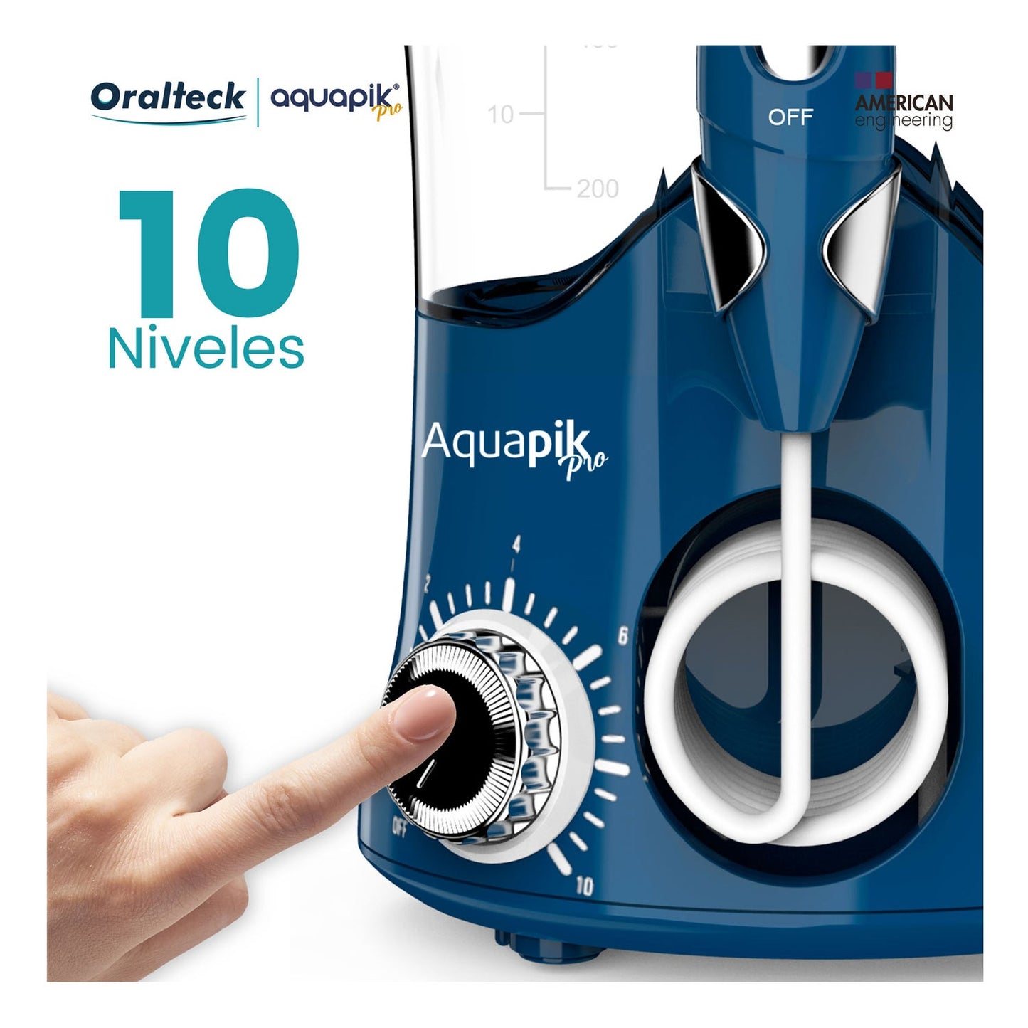 Aquapik Pro Irrigador Dental Profesional Blanco