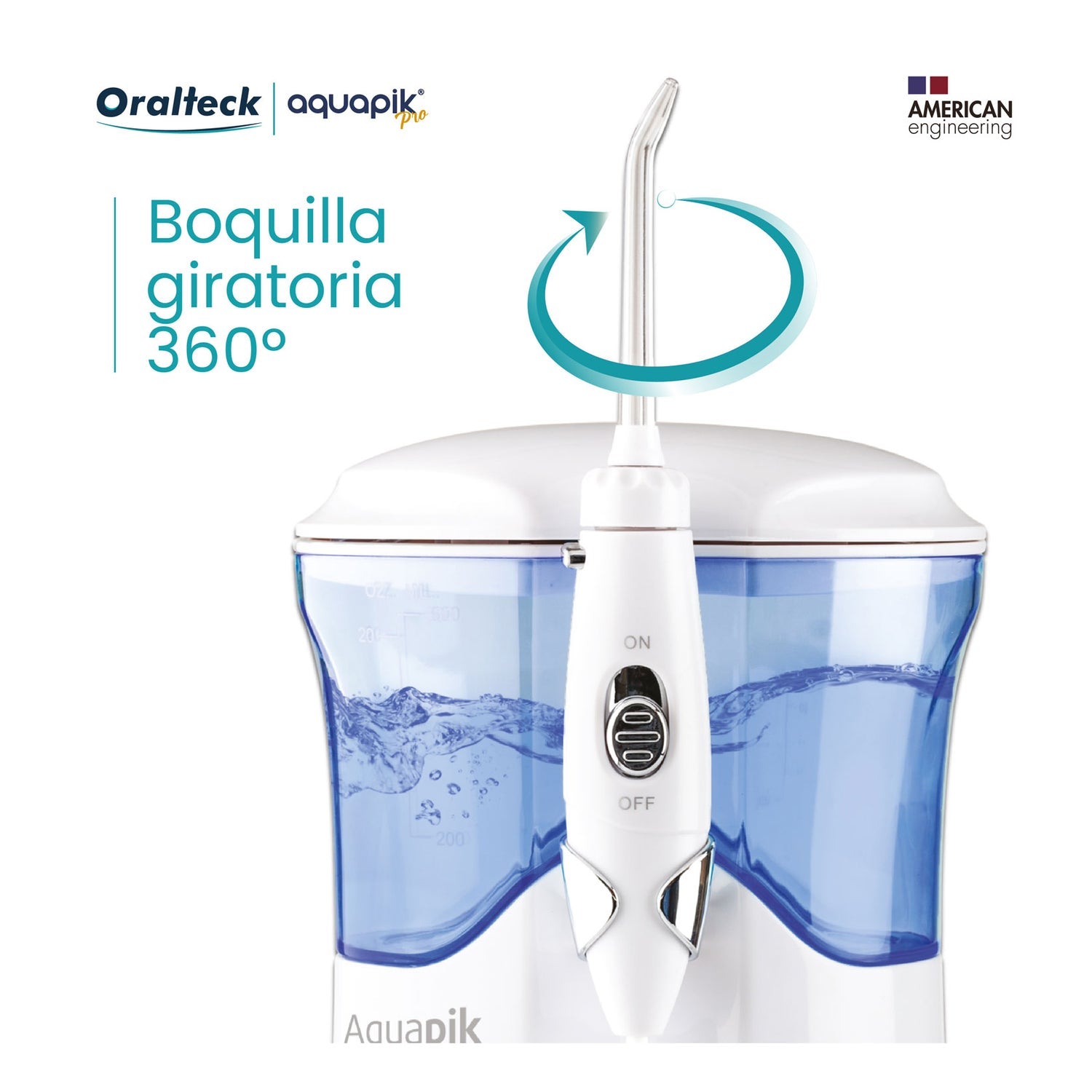 Aquapik Pro Irrigador Dental Profesional Blanco