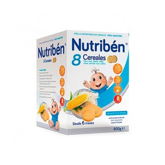 Nutribén® 8 cereales con miel y galletas 600g