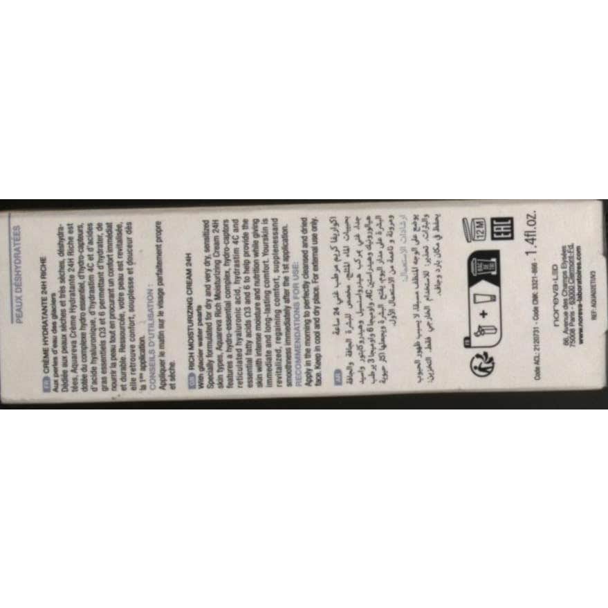 Aquareva Crema Rica Hidratante 24H