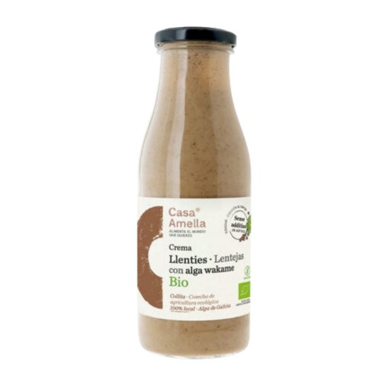 Casa Amella Crema Lentejas con Alga Wakame Eco 490 ml