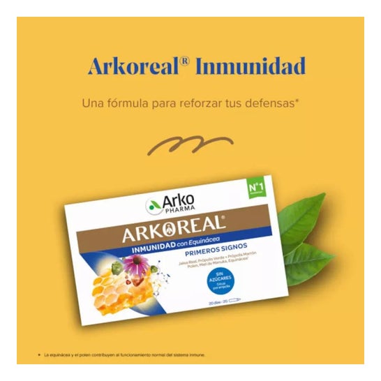 Arkopharma Arkoreal Inmunidad Equinácea Sin Azúcar 20 ampollas