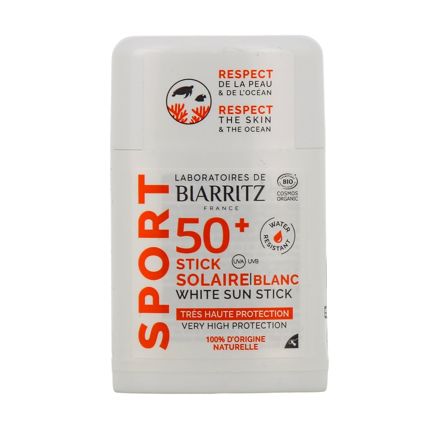 Laboratoires de Biarritz Sport Stick Solar Spf50+ Blanco 12g