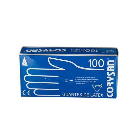 Corysan guantes látex talla grande 100uds