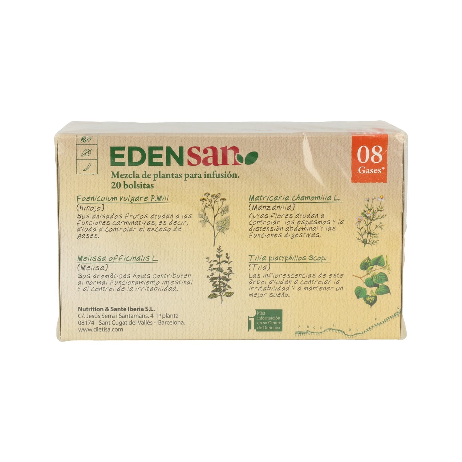 Edensan 08 Beb Infusões 20uds