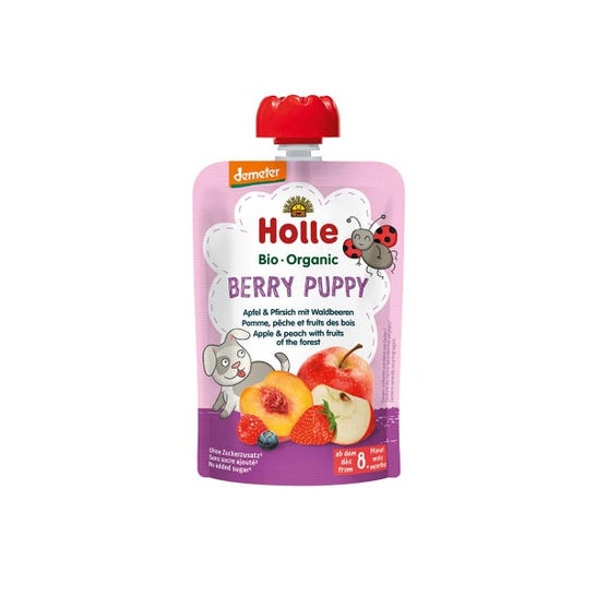 Holle Berry Puppy Manzana Melocotón Fruta del Bosque 100 g