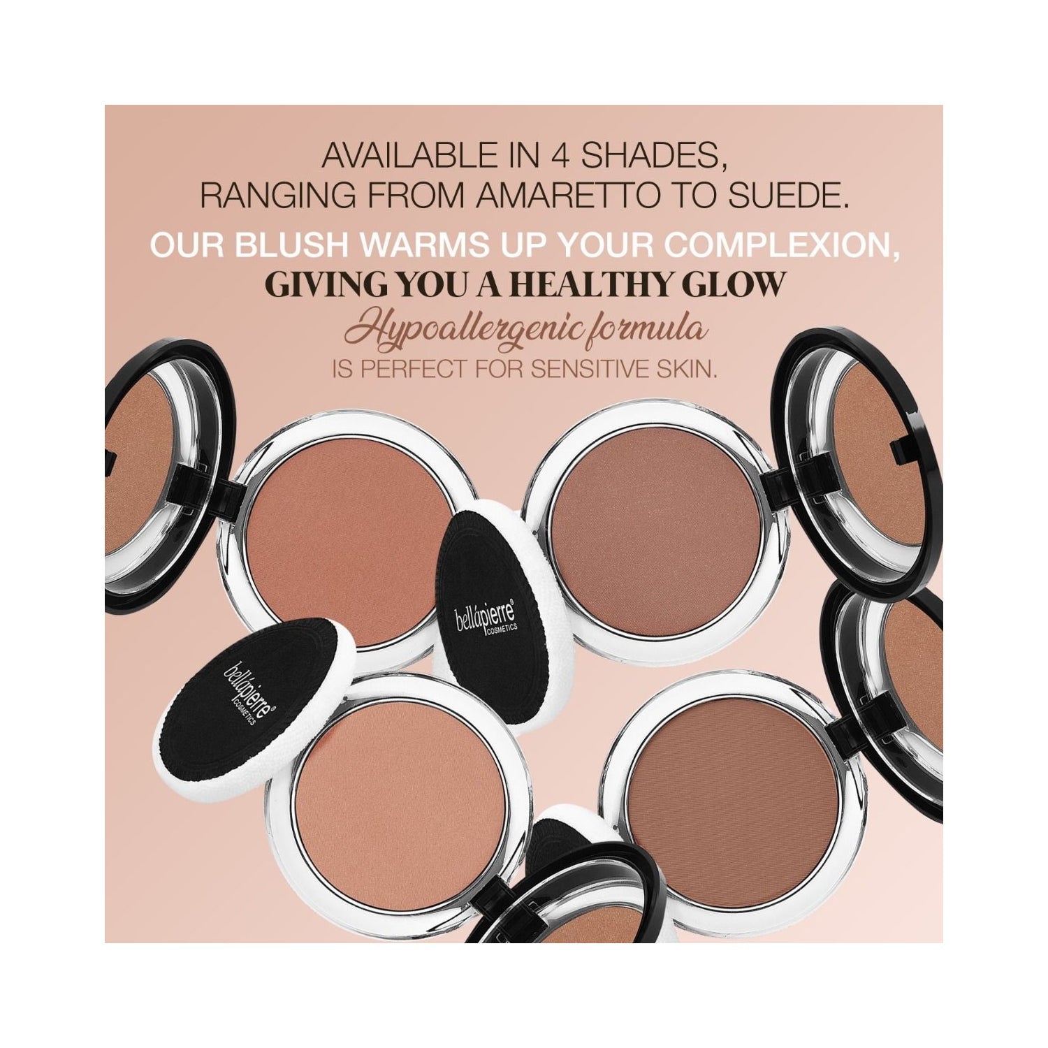 Bellapierre Cosmetics Compact Mineral Blush Amaretto 10g