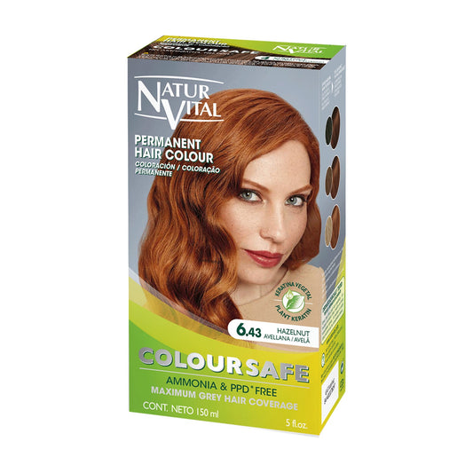 NaturVital Coloursafe Tinte Permanente 6.43 Avellana 150ml