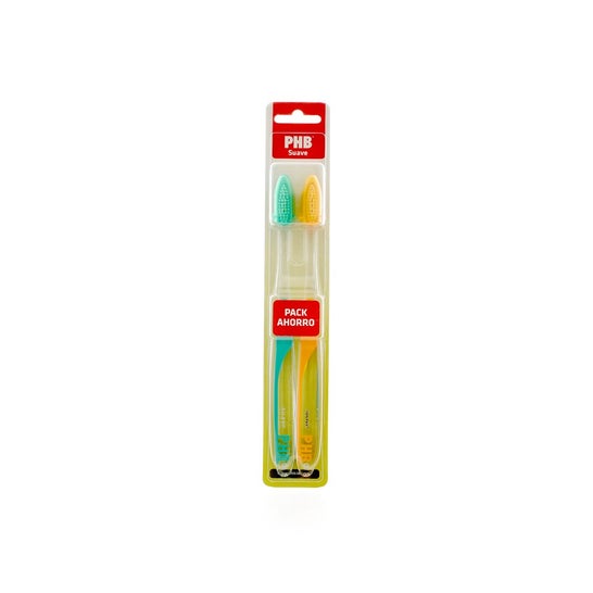 PHB Plus cepillo dental suave adulto 2uds