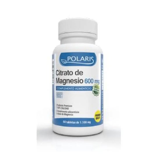 Polaris Citrato Magnesio 600mg 60 tabletas