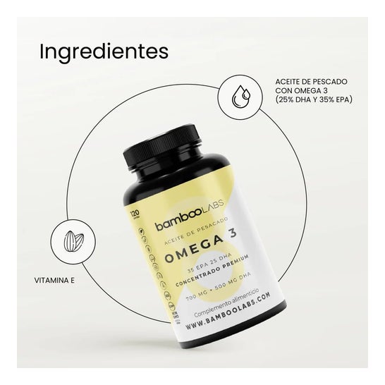 BambooLabs Aceite de Pescado Omega 3 120caps
