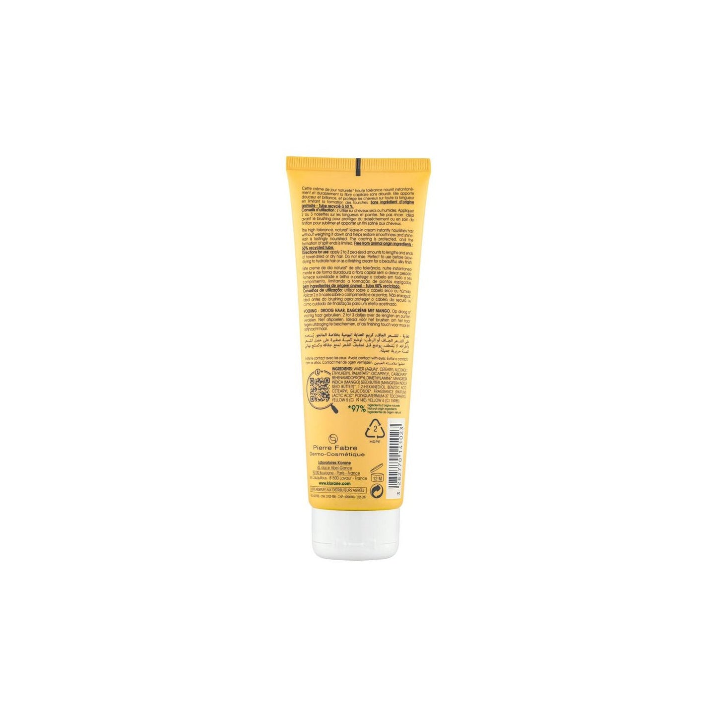 Klorane Crema de Día al Mango 125ml