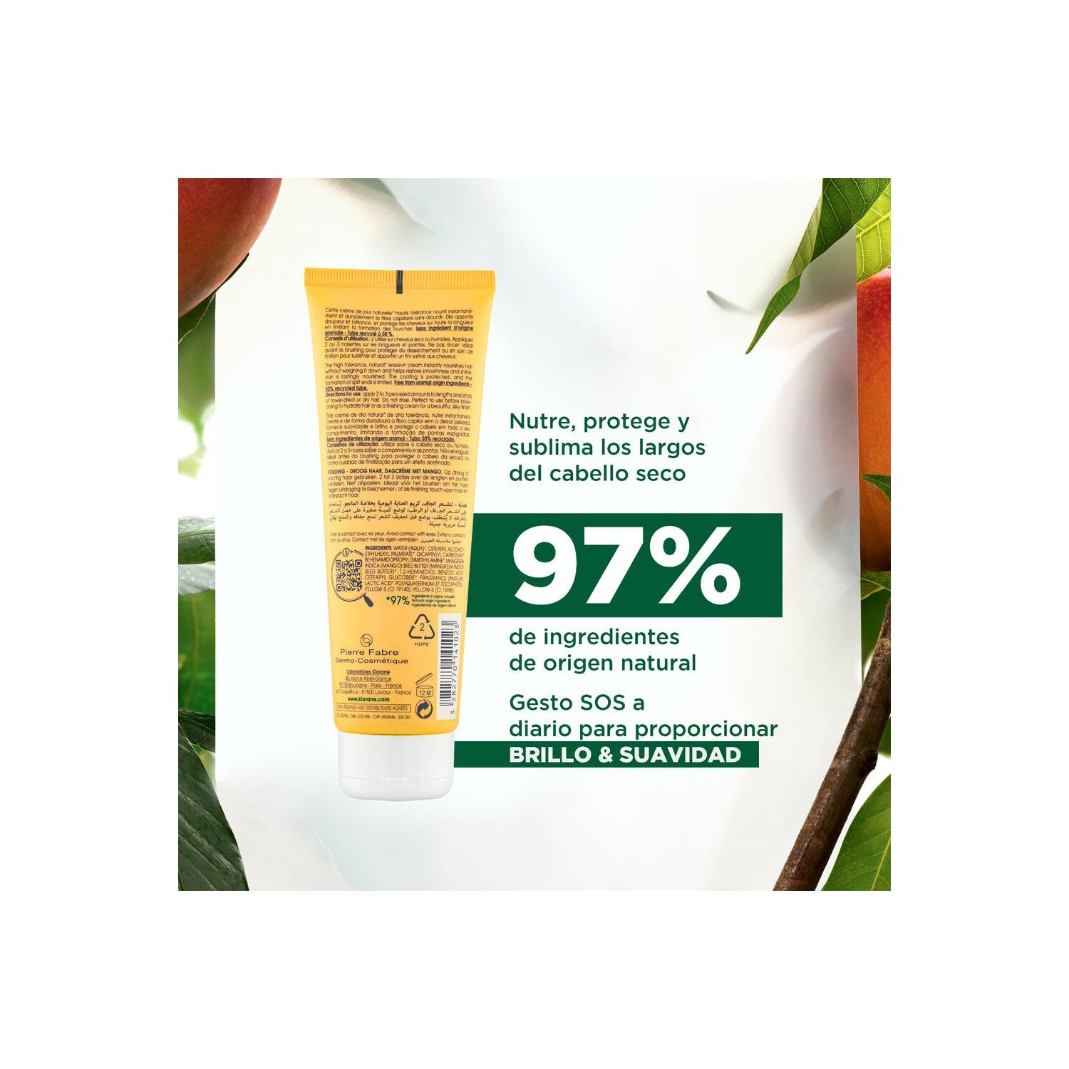 Klorane Crema de Día al Mango 125ml