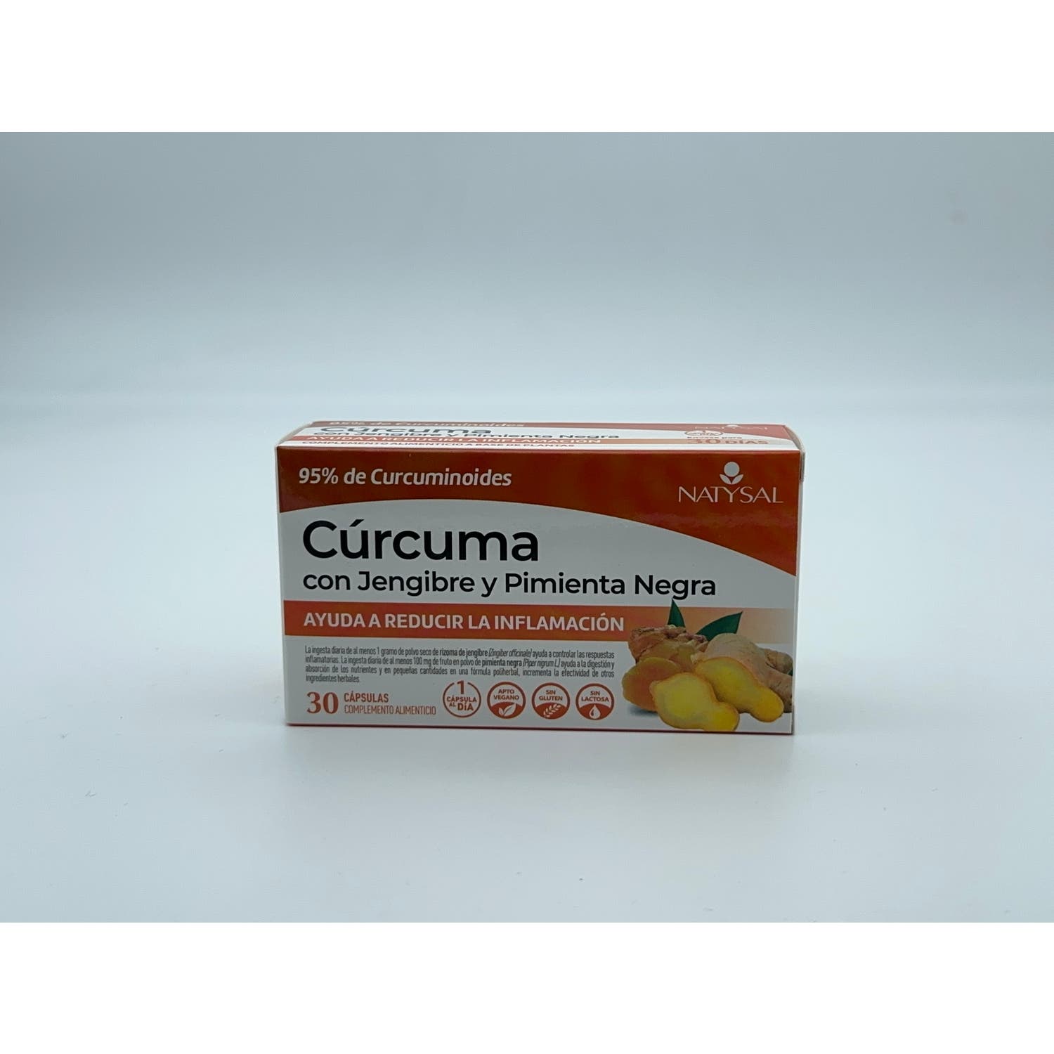 Natysal Cúrcuma con Jengibre y Pimienta Negra 30caps