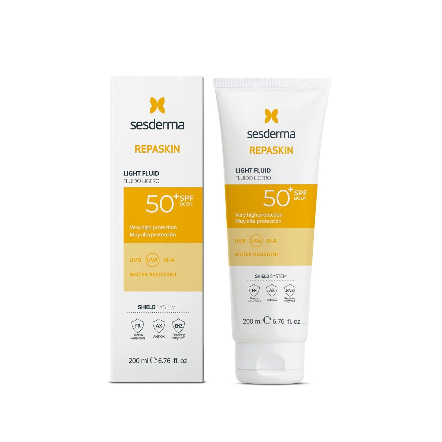 Sesderma Repaskin Fotoprotector Corporal Fluido Ligero SPF50+ 200ml