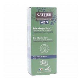 Cattier Men Cuidado Rostro 3 en 1 Bio 50ml