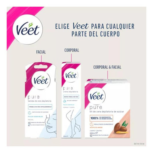 Veet Pure Crema Depilatoria de Ducha Piernas y Cuerpo Piel Normal 150ml
