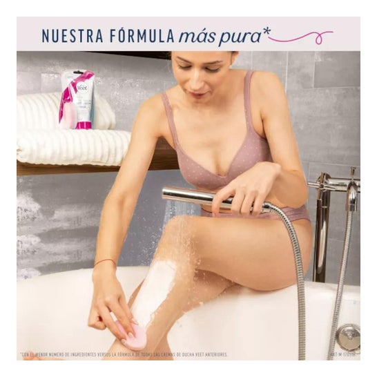 Veet Pure Crema Depilatoria de Ducha Piernas y Cuerpo Piel Normal 150ml