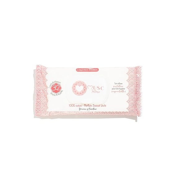 Musc Intime Toallitas Íntimas Perfume Sweet Litchi 30uds