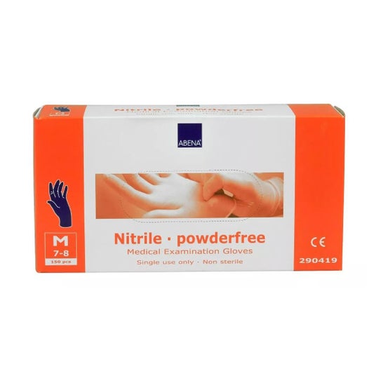 Abena Nitrilo Guantes Azul M 100 uds