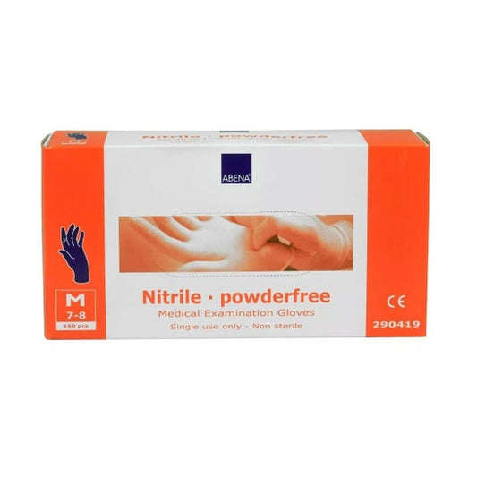 Abena Nitrilo Guantes Azul M 100 uds