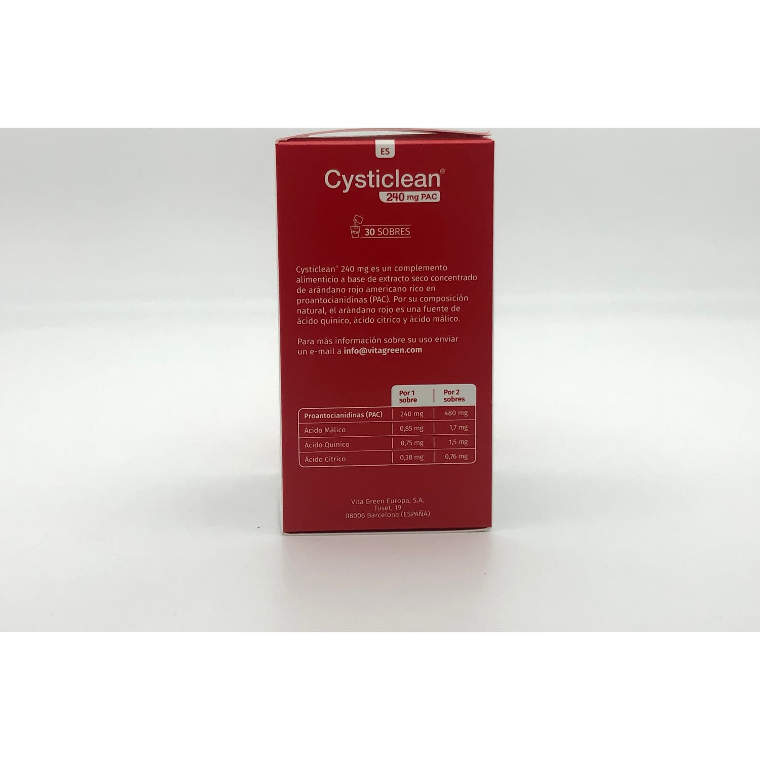 Cysticlean 240mg 30 sobres