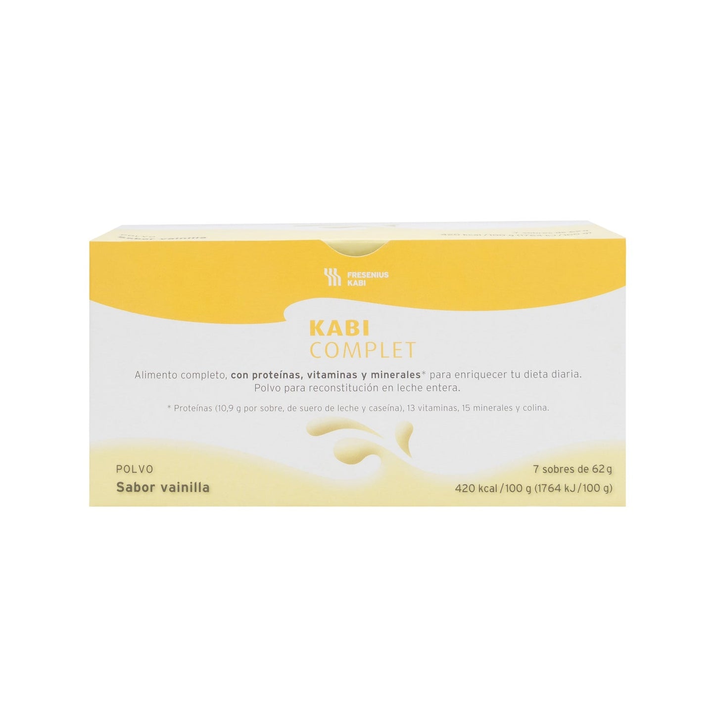 Kabi Complet polvo sabor vainilla 7 sobres 62g