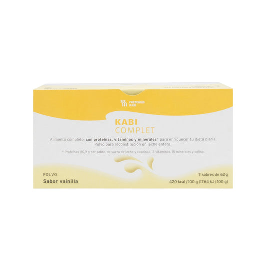 Kabi Complet polvo sabor vainilla 7 sobres 62g