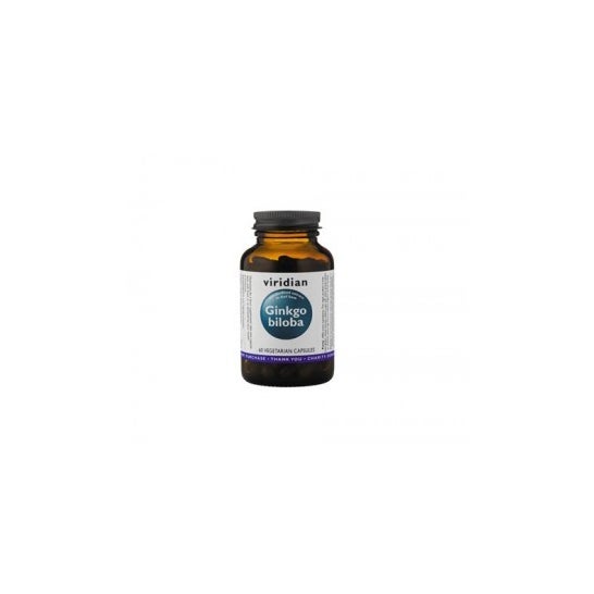 Viridian extracto de hojas de ginkgo biloba 60 caps
