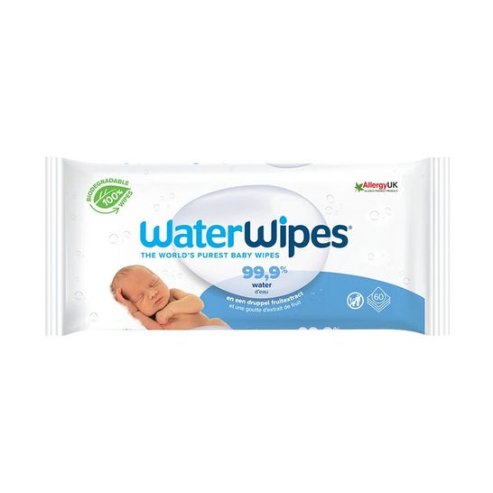 WaterWipes Toallitas Biodegradables Para Bebés 60uds