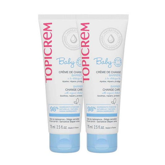 Topicrem Baby Crema Cambio Pañal Acción Barrera Pack 2x75ml