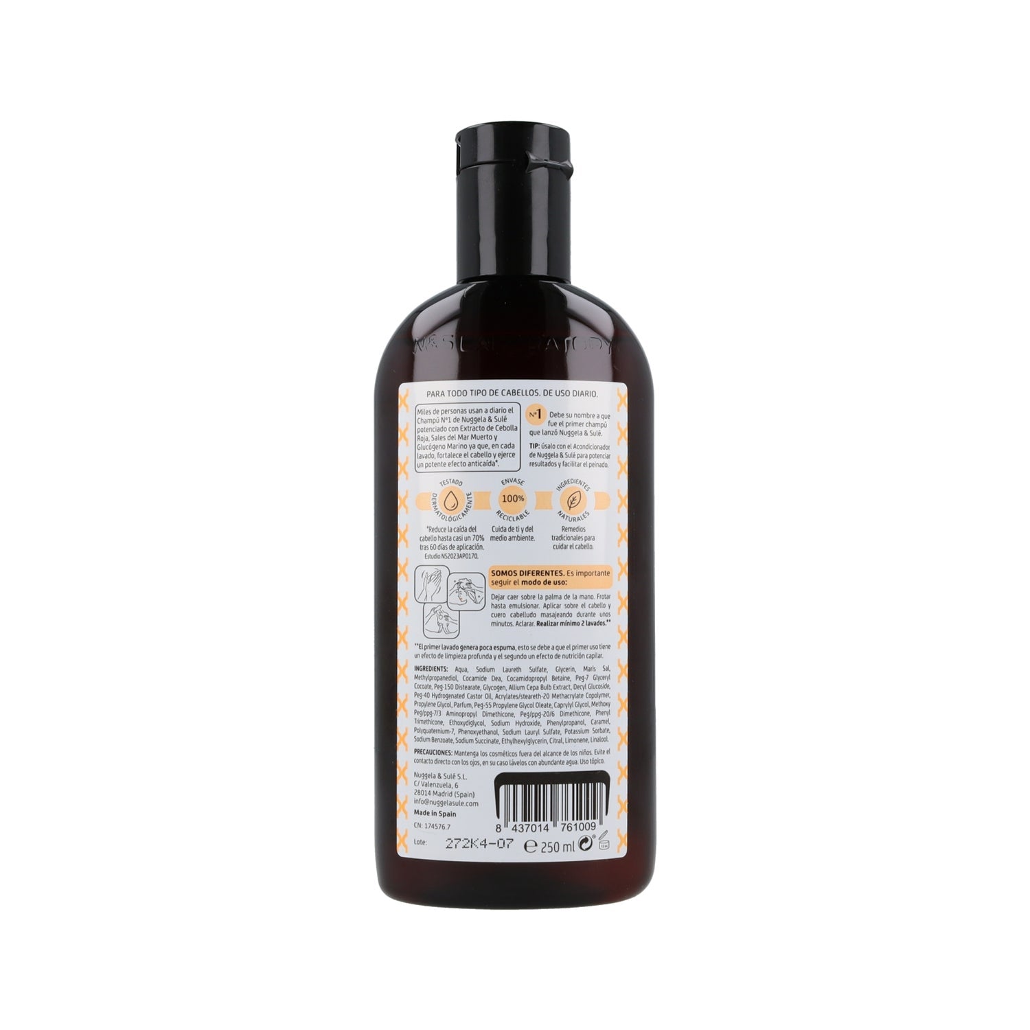 Nuggela & Sulé Champú Premium nº1 Fuerza y Volumen Cebolla 250ml