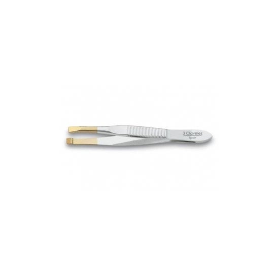 3 Claveles Pinza Recta Punta Oro 8 cm 1 ud
