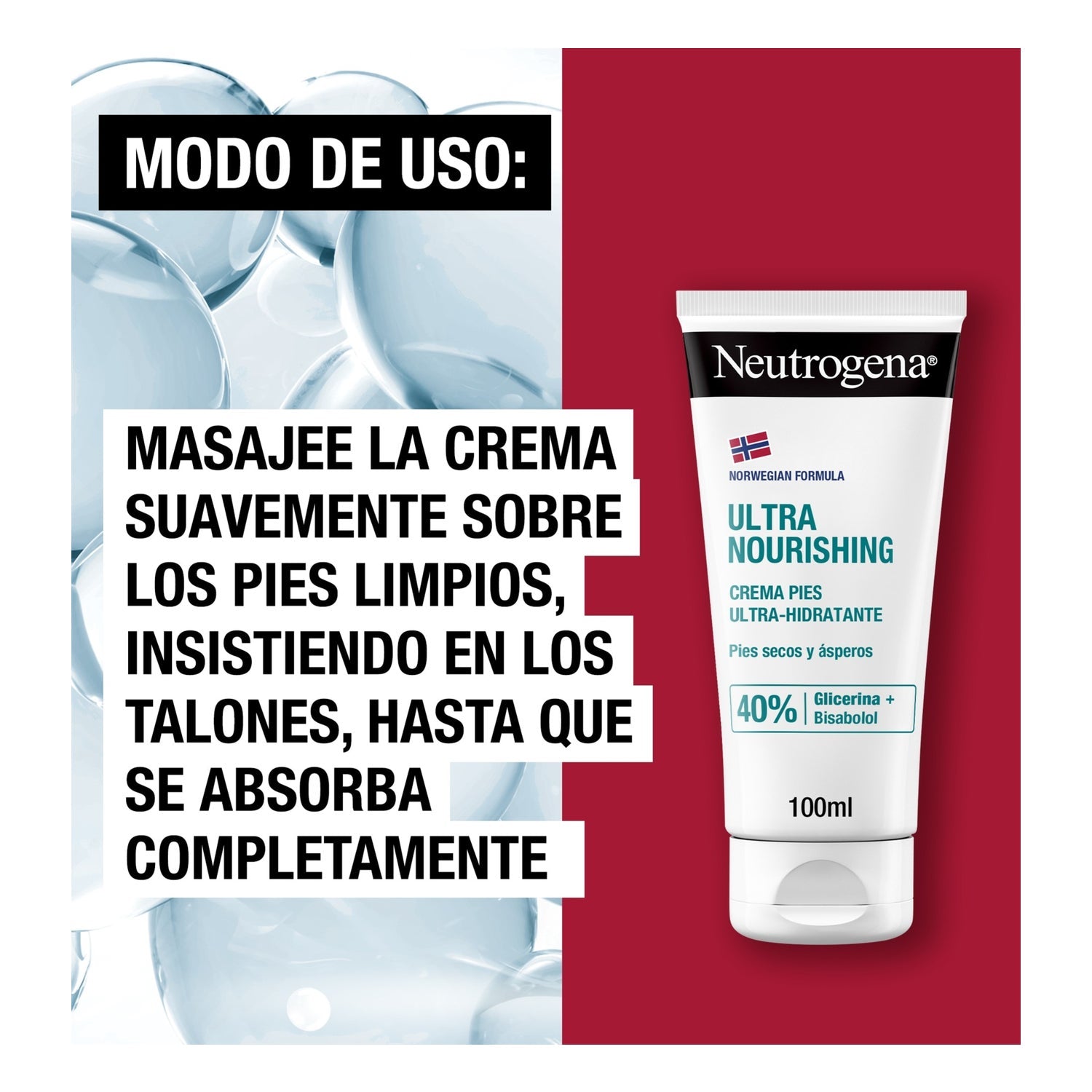 Neutrogena® Crema de Pies Ultra-Hidratante 2x100ml