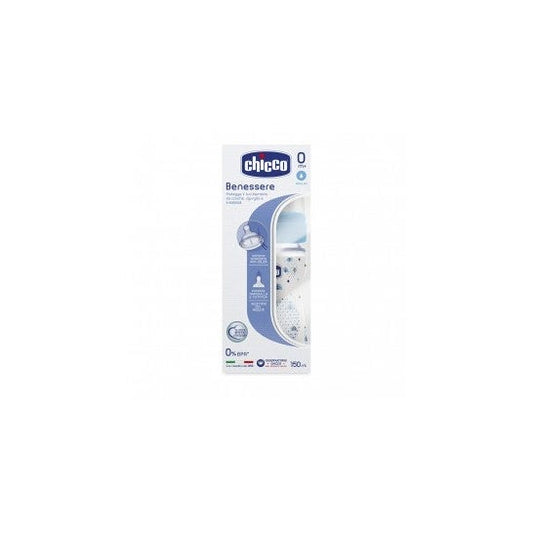 Chicco Biberon Wb Pp Azul 150 Silicona Flujo Normal