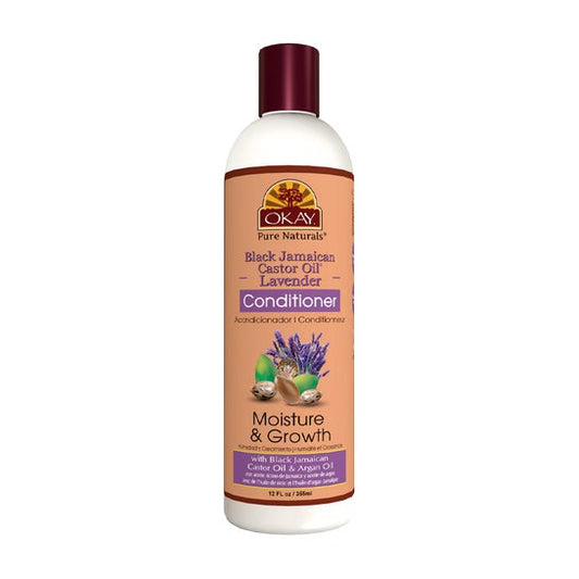 Okay Black Acondicionador Aceite de Ricino de Jamaica Lavanda 355 ml